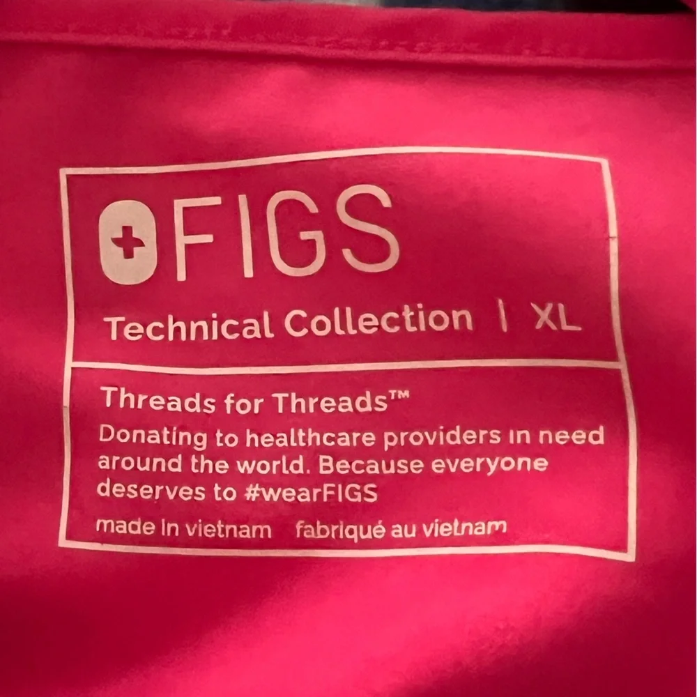 FIGS Scrub Set Top:Short Sleeve Size XL Pants:Elastic Waistband & Ankles Size L - Picture 4 of 15